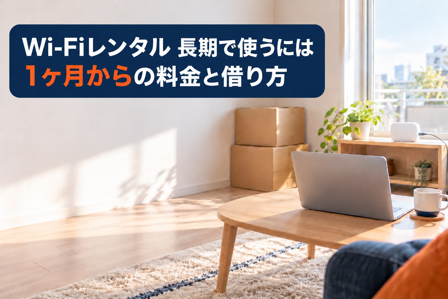 Wi-Fiレンタルを長期で使うには？1ヶ月からの料金と借り方